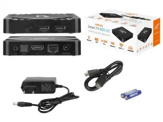 Smart TV BOX LTC Android 4K UltraHD WiFi Bluetooth - wbudowany zegarek