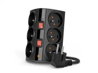 Listwa zasilająca ACAR SMART 1,5m 5X 230V PL czarna