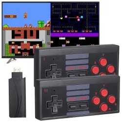 Konsola gamingowa bezprzewodowa do gier Mini 8-BIT HDMI R2invest 628 gier