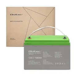 Akumulator żelowy Deep Cycle Qoltec 12V 100Ah