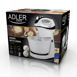 Poręczny mikser kuchenny 300 W Adler AD 4206 z misą