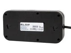 Listwa przedłużacz sieciowy BLOW 3 gniazda   4x USB   1x USC-C 3m - czarny