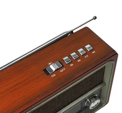 Radio przenośne z panelem solarnym LTC NETTA RETRO Bluetooth USB