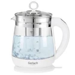 Czajnik szklany 1,5 L Gerlach GL 1296 z zaparzaczem oraz regulacją temperatury