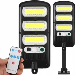 Lampa solarna LED LTC z czujnikiem ruchu i zmierzchu + pilot