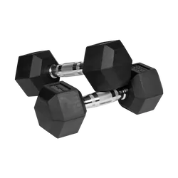 Hantle żeliwne gumowane HEX 2x 6kg REBEL ACTIVE