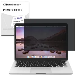 Filtr prywatyzujący RODO 15.6" 16:9 Qoltec