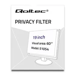 Filtr prywatyzujący RODO 19" 16:10 Qoltec