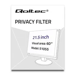 Filtr prywatyzujący RODO 21.5" 16:9 Qoltec