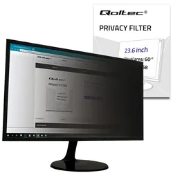 Filtr prywatyzujący RODO 23.6" 16:9 Qoltec