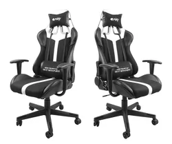 Fotel GAMINGOWY FURY  AVENGER XL czarno-biały