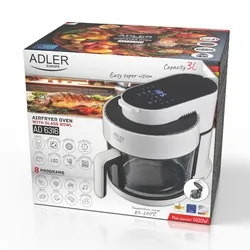 Frytkownica beztłuszczowa Airfryer Adler AD 6316 ze szklaną misą 3L