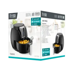 Frytkownica beztłuszczowa TEESA DIGITAL AIR FRYER 3,2L BLACK