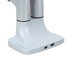 Gazowy uchwyt biurkowy do 2 monitorów TV 17-35 cali ART L-36HD Heavy Duty 15kg 1xUSB 1xUSB-C 3.0
