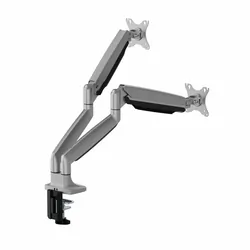Gazowy uchwyt biurkowy do 2 monitorów TV 17-35 cali ART L-36HD Heavy Duty 15kg 1xUSB 1xUSB-C 3.0