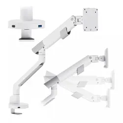 Uchwyt biurkowy gazowy do monitora LED LCD 17-35