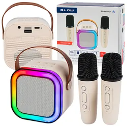 Głośnik Bluetooth Blow KARAOKE RGB   2 mikrofony