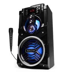 Głośnik bluetooth przenośny Squeak BeatBoxer radio RGB USB-C karaoke   mikrofon