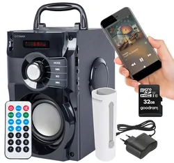 Głośnik bluetooth Soundbeat 2.0   32GB   powerbank   ładowarka | USB SD AUX RADIO