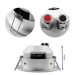 Głośnik sufitowy Qoltec wodoodporny RMS 15W 8 Ohm Srebrny