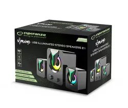 Głośniki komputerowe 2.1 Esperanza SOPRANO USB LED Rainbow
