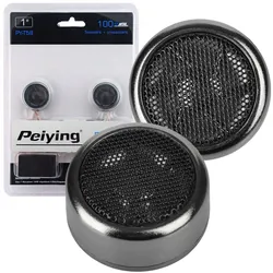 Głośniki samochodowe wysokotonowe Peiying 1" 100W 4 Ohm tweetry   zwrotnice komplet