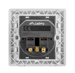 Gniazdo podtynkowe 230V pojedyncze + 2x USB 2.1A FRENCH LANBERG