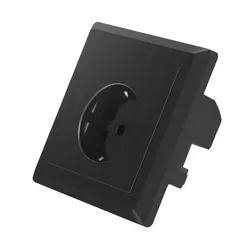 Gniazdo podtynkowe 230V pojedyncze + 2x USB 2.1A SCHUKO LANBERG czarne