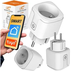 Gniazdo sieciowe z uziemieniem zdalnie sterowane gniazdko WiFi Smart Home LTC