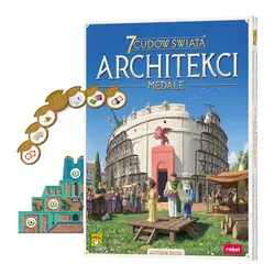 Gra planszowa ARCHITEKCI 7 CUDÓW ŚWIATA: MEDALE dodatek - Rebel