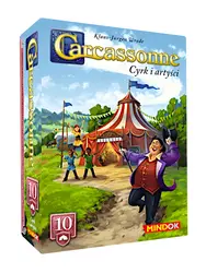 Gra planszowa CARCASSONNE Cyrk i artyści - 10 (trzecia edycja) dodatek Bard