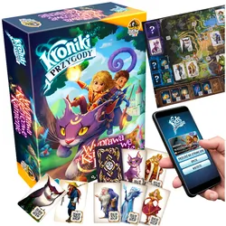 Gra planszowa dla dzieci KRONIKI PRZYGODY: WYPRAWA PO KSIĘŻYCOWE KAMIENIE Lucky Duck Games   aplikacja