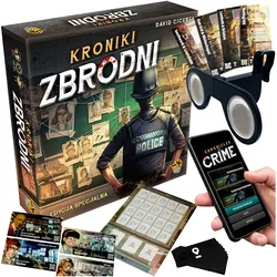 Gra planszowa dla dzieci KRONIKI ZBRODNI: EDYCJA SPECJALNA Lucky Duck Games   aplikacja   okulary VR