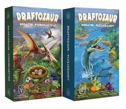 Gra planszowa DRAFTOZAUR - 2 DODATKI Pterodaktyle oraz Plezjozaury