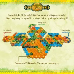 Gra planszowa WYPRAWA DO EL DORADO Złote Świątynie - podstawa - Nasza Księgarnia