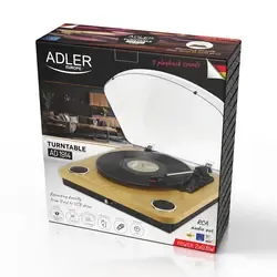 Gramofon Adler AD 1914 USB Bluetooth drewno