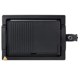 Grill elektryczny stołowy  Adler AD 6614 z regulacja temperatury 3000W karbowana płyta