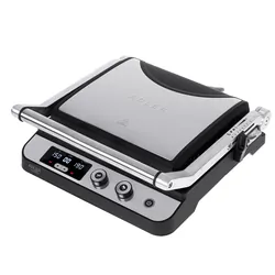 Grill elektryczny z regulacją temperatury LED Adler AD 3059 dwa rodzaje płyt