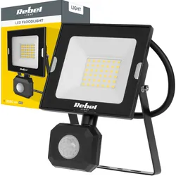 Halogen reflektor lampa LED naświetlacz Rebel 30W 4000K 230V z sensorem ruchu i zmierzchu