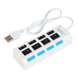 Hub adapter rozdzielacz USB na 4x USB BLOW HUB-07 biały