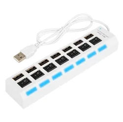 Hub adapter rozdzielacz USB na 7x USB BLOW HUB-06 biały