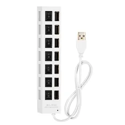 Hub adapter rozdzielacz USB na 7x USB BLOW HUB-06 biały