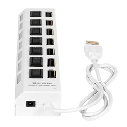 Hub adapter rozdzielacz USB na 7x USB BLOW HUB-06 biały