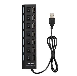 Hub adapter rozdzielacz USB na 7x USB BLOW HUB-06 czarny
