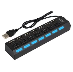 Hub adapter rozdzielacz USB na 7x USB BLOW HUB-06 czarny
