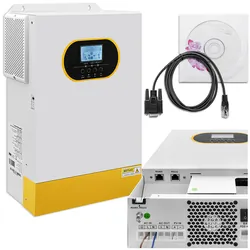 Hybrydowy inwerter solarny Qoltec Off-Grid 5.5kVA 5.5kW 100A MPPT LCD BMS SINUS