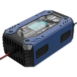 Inteligentna 9-stopniowa ładowarka do akumulatorów STD AGM GEL LiFePO4 prostownik Qoltec z funkcją naprawy 12-24V 10A
