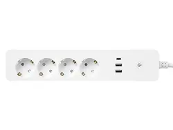 Inteligentna listwa zasilająca Blow 1,5m 2xUSB USB-C WiFi TUYA - biała