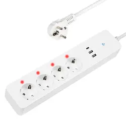 Inteligentna listwa zasilająca Blow 1,5m 2xUSB USB-C WiFi TUYA - biała