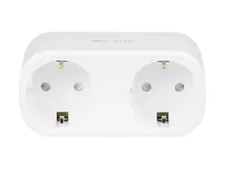 Inteligentne podwójne gniazdko rozgałęziacz 2x 230V sterowane WiFi TUYA białe